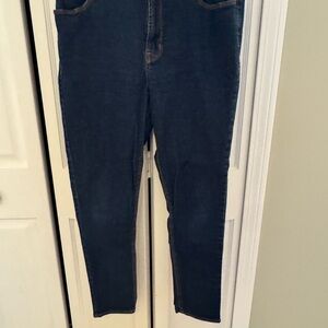 Old Navy High Rise Super Skinny Ankle Jeans - Dark Blue